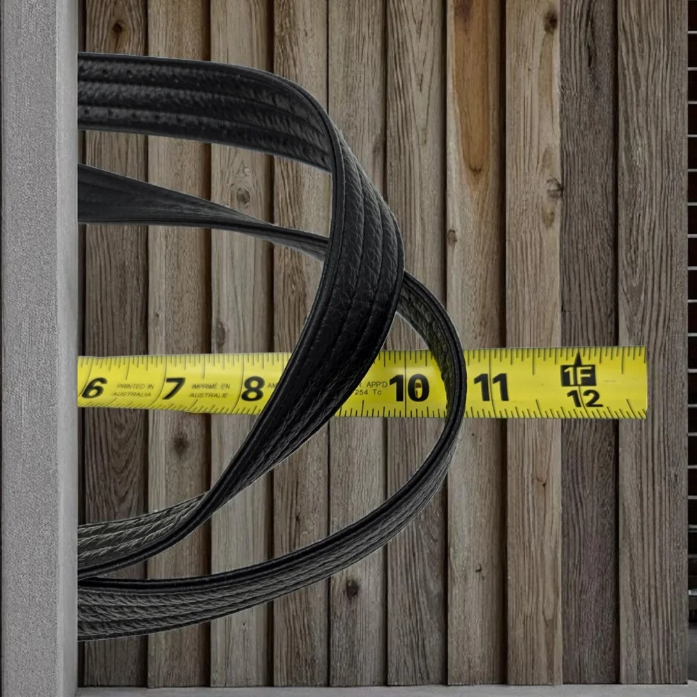 Vintage Covington Black Leather Shoulder Bag Scallop Front Pocket - Picture 15 of 15